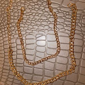 Gold chain set